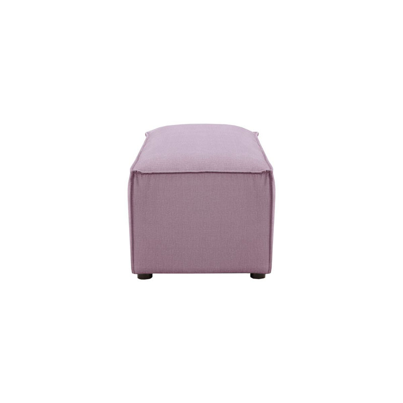 Bolten 18cm Wide No Pattern Pouffe Ottoman, Light Purple