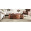 Table basse rotative en bois avec 2 tiroirs Burl