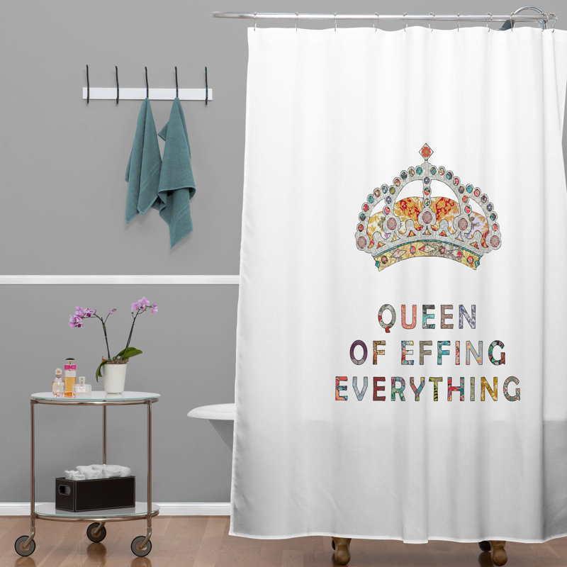 Her Daily Motivation Single Shower Curtain