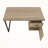 Petronelle Taupe Finished Computer Desk With Black Metal Leg, 29.82" H X 47.05" W X 23.63" D