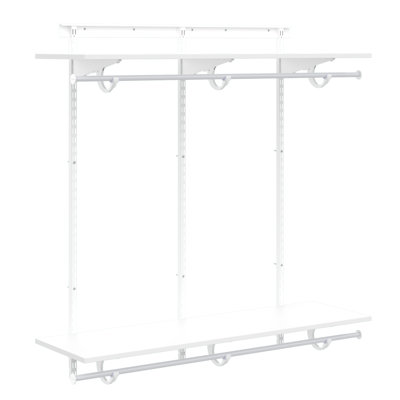 Shelftrack 4' Wood Shelf Closet Organizer Kit