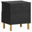 Armoire de chevet vidaXL - noir