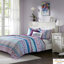 Courtepointe réversible en microfibre mauve - Chambre avec coussins décoratifs au look glamour