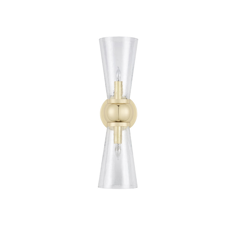 Byford 2 - Light Bath Sconce, Polished Brass