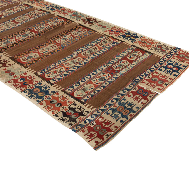 Multicolored Kilim Rug - 5'11" x 11'1"