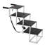Escalier pour chien pour voiture 4 marches pliantes en aluminium pour chien jusqu'à 250 lb