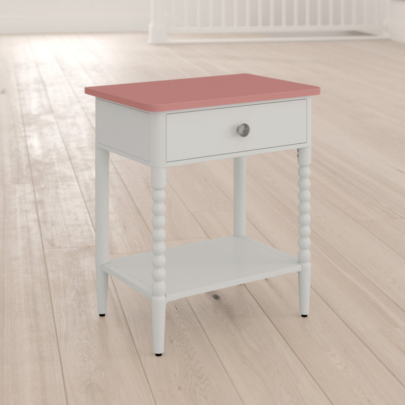 Table de chevet 1 tiroir en acier Abner
