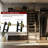 7.3FT Gold Rolling Library Ladder Hardware Kit, Telescopic Upper Roller,Ladder Not Included