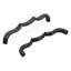 Poignée à poignée Trellis Collection - 5-1 / 16 "Poignée d'armoire centre à centre noir mat - Quincaillerie traditionnelle pour tiroirs et armoires-116400628-116400648