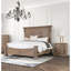 Table de chevet en bois massif luxueuse de style traditionnel 1Pc