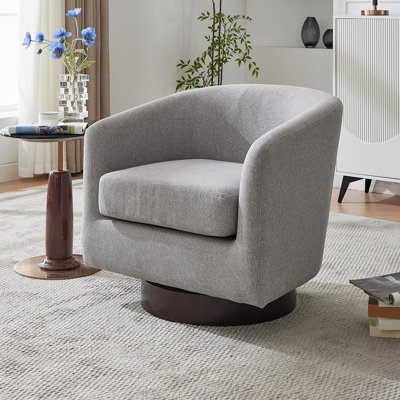 Upholstered Swivel Armchair
