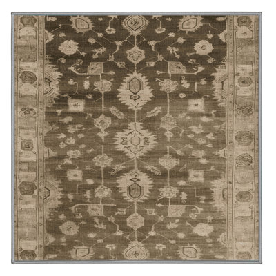 Machine Washable Overdyed Gray Area Rug