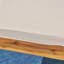 Chaise en bois beige - rembourrage d'eau, chaises de salle à manger délicates avec doublure