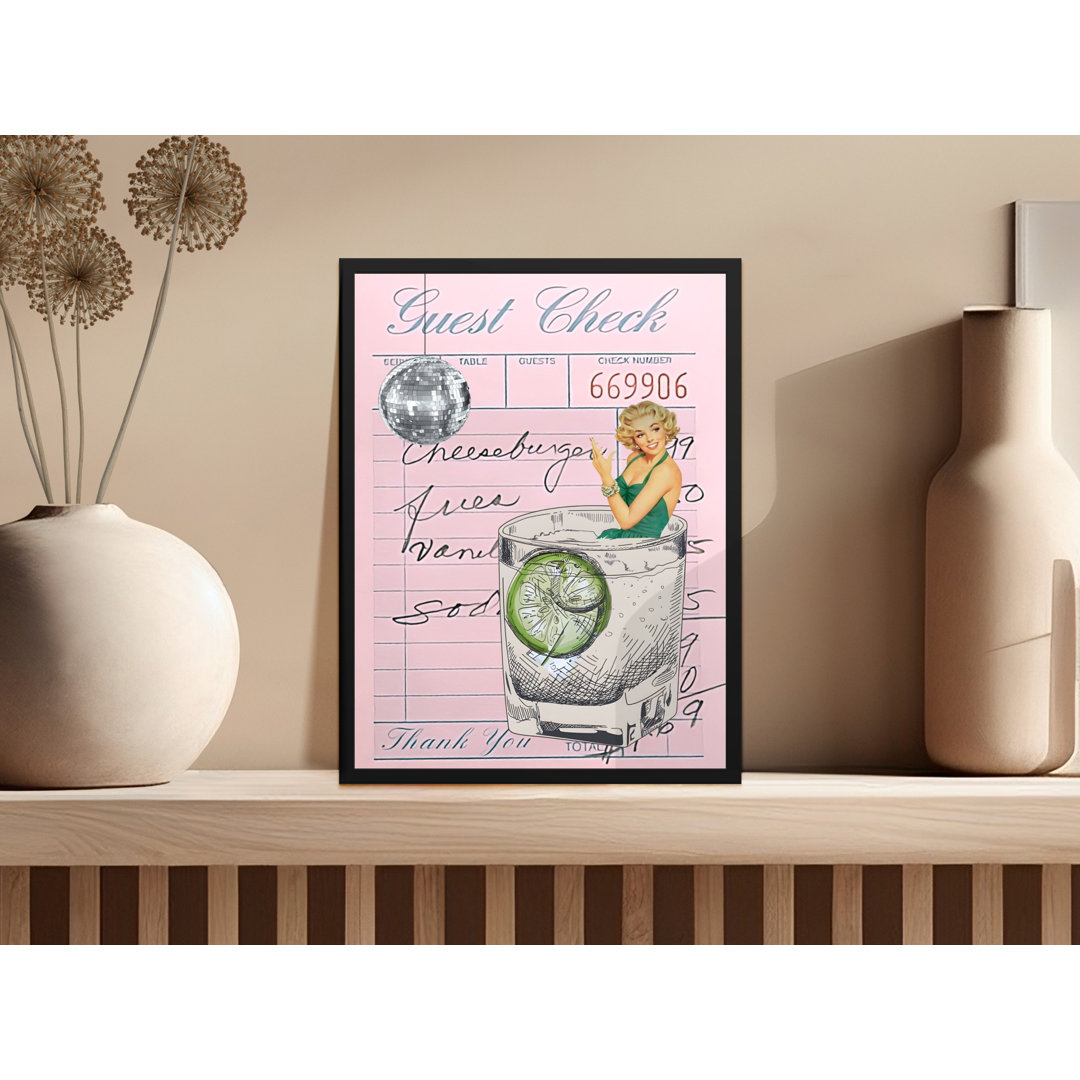 Bar Cart Decor Matte Poster
