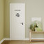 Porte standard 1-Lite en bois massif manufacturé sans trousse de quincaillerie d'installation-101527745
