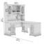 60W L Desk with Hutch