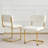Upholstered Counter Stool with Metal Frame-94413450-94413451