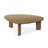 Lowman Walnut And Glass Triangular Coffee Table