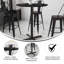 Plateau de table rond en stratifié Carrus-31302219-31302221