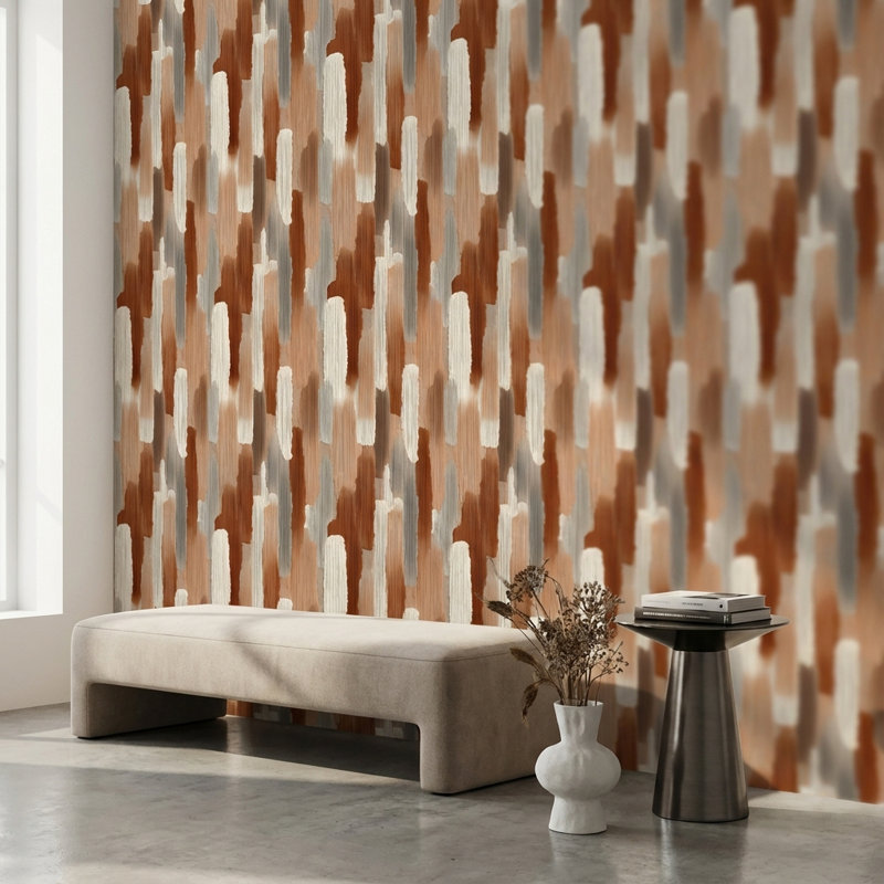 Abstract Pattern Wallpaper Modern Textured Wall Decor