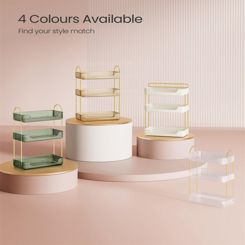 Betsabeth Plastic Makeup Organiser, Marble