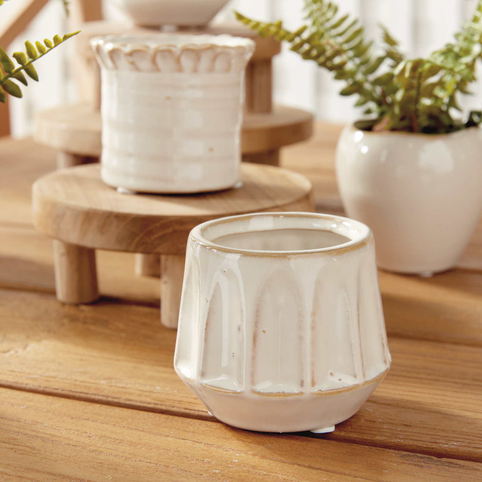 Pot Planter, Cream