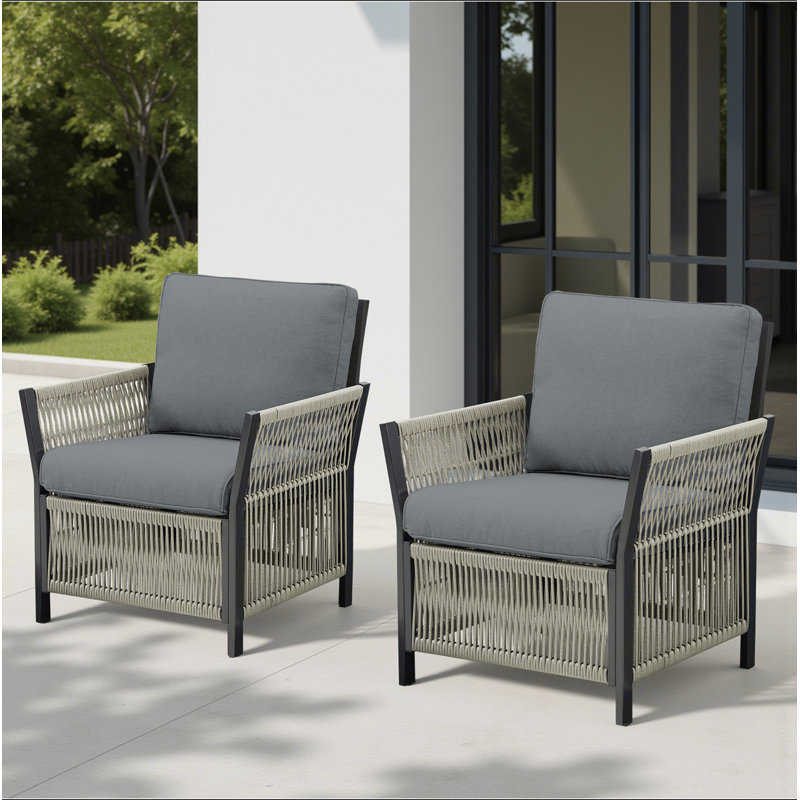 Ensemble de 2 chaises de patio pour l'extérieur