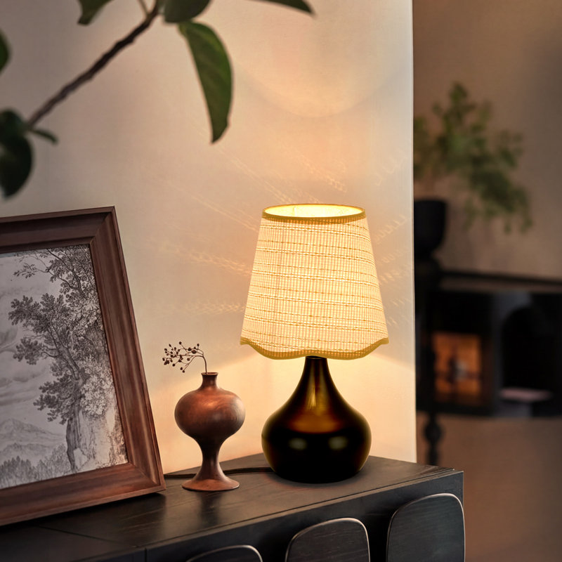 Lampe de table minimaliste 13 po, Beige