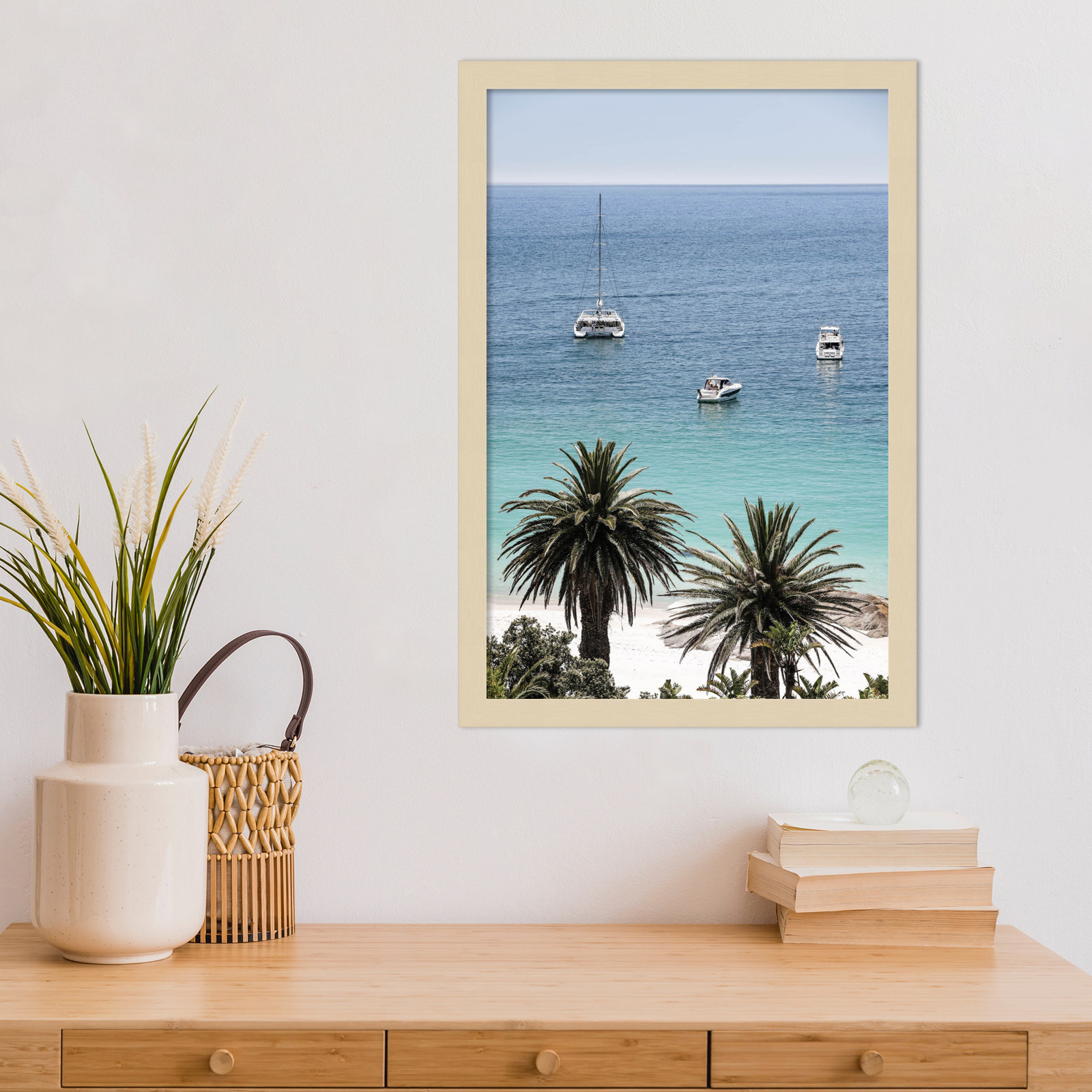 Rothschild "Camps Bay Beach" Print, Brown, 21" H x 15" W