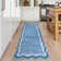 Bordered Design Machine Washable Rug with Rubber Backing for Living Room Modern Non-Slip Dining Room Rug Easy-Cleaning Floor Carpet for Bedroom