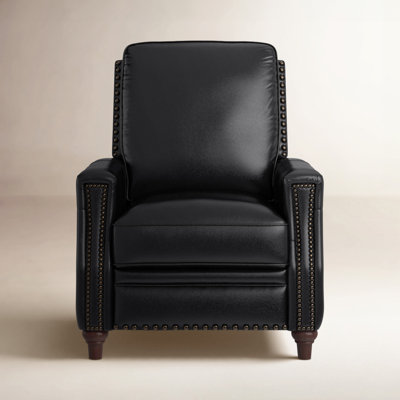 Andrena 33" Genuine Leather Push-Back Recliner