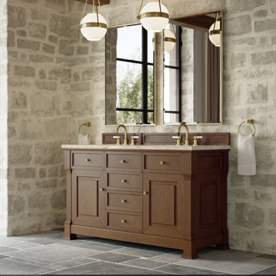 Meuble-lavabo double 60 po avec chargeur sans fil FreePower Brookfield
