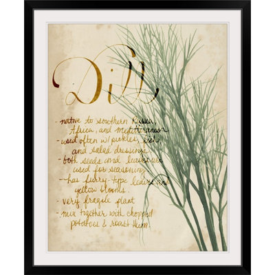 «Herb Study II» par Grace Popp, reproduction d'art