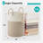 Collapsible Cotton Rope Laundry Basket - 72L Large Woven Hamper With Reinforced Handles For Laundry Room, Bedroom, Bathroom Storage-1981261289