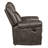 Simonis Brown Rolled Arm Glider Recliner