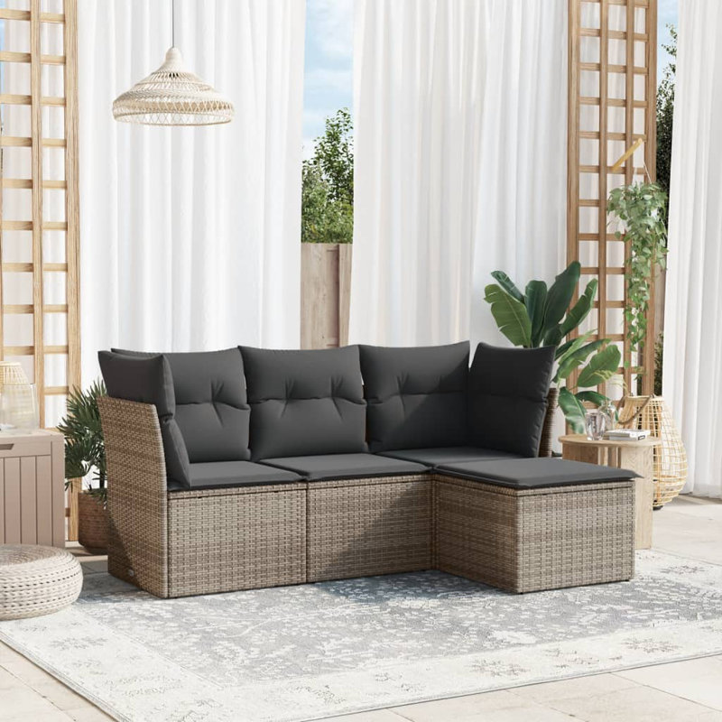  Garden Sofa Set Grey, Dark Grey