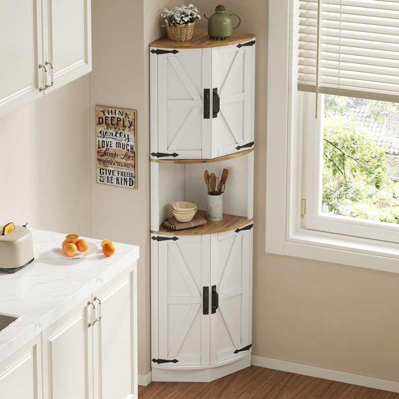180 Cm Corner Cabinet With Storage