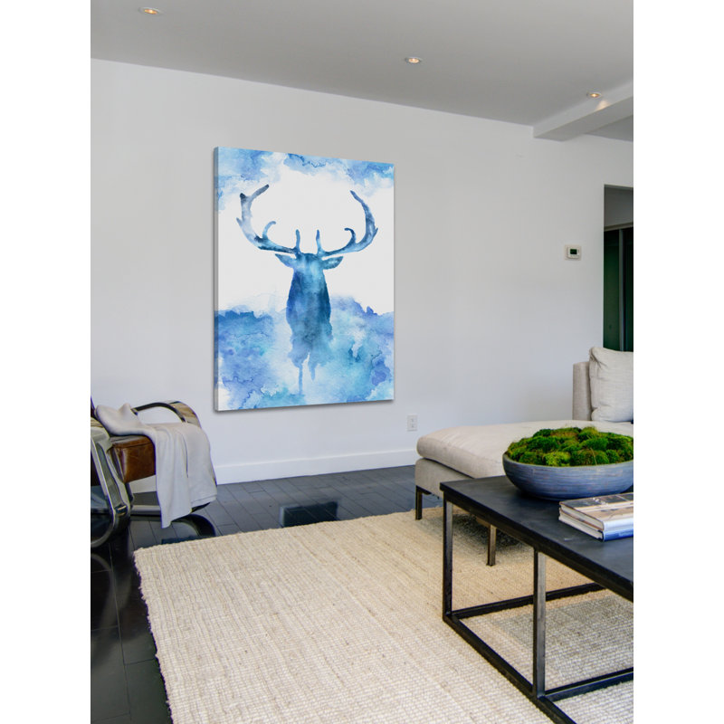 Blue Moose - Wrapped Canvas Print, 114cm H x 76cm W x 3.81cm D
