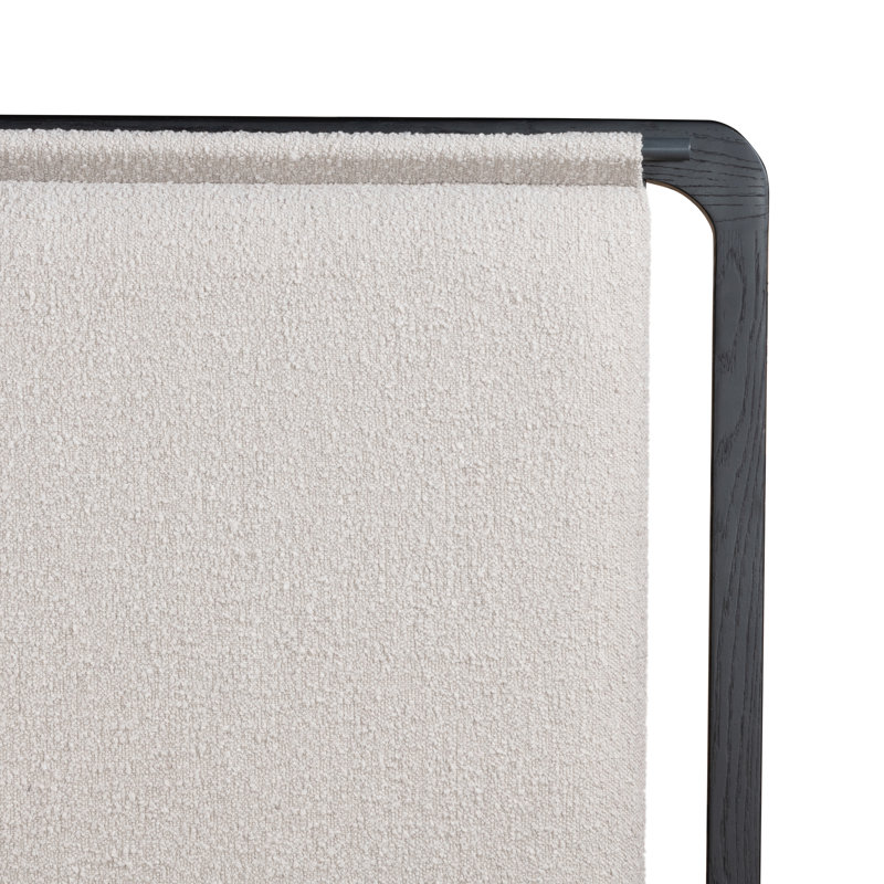 Rosedale Upholstered Bed, Queen, Knoll Sand/Ebony Oak Veneer