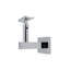 Surface Mount Handrail Bracket with Square Rose and Curved Plate-70705636