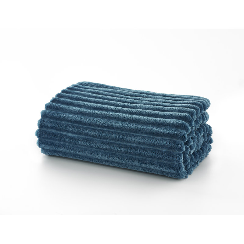 Plain Weave / Muslin Throw Blanket, Blue
