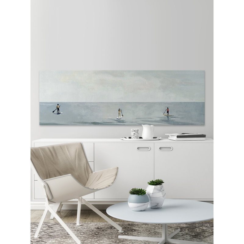 Parvez Taj - Wrapped Canvas Painting, 25cm H x 76cm W