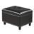 Faux Leather Storage Ottoman Bench With Wooden Legs-1001940640