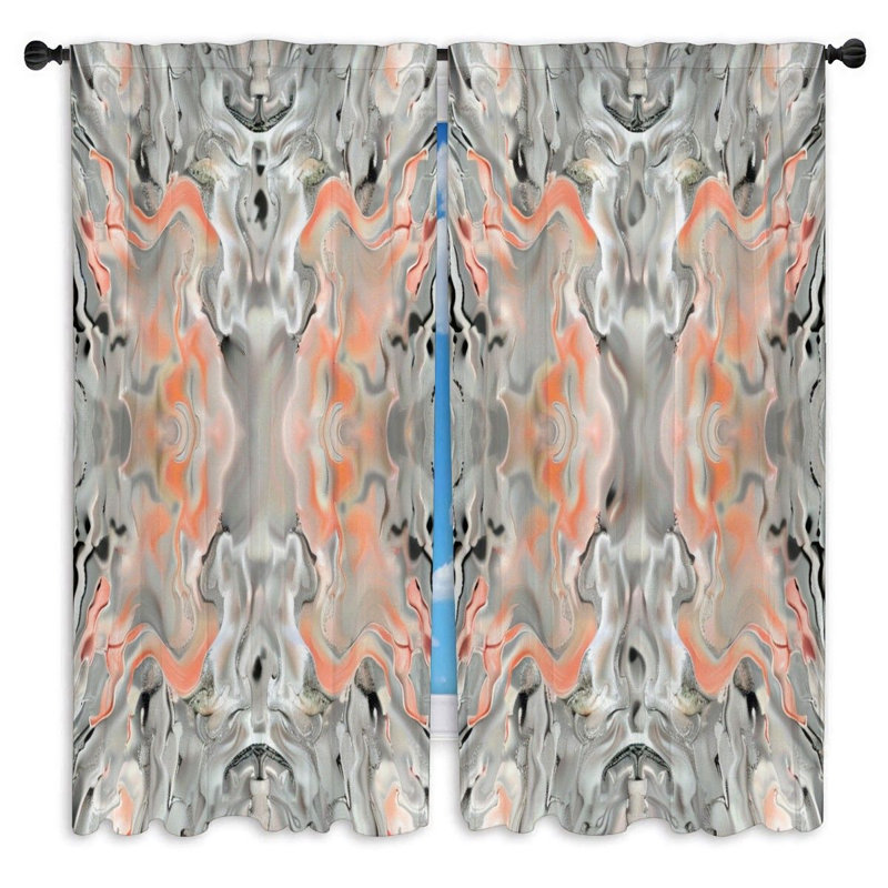Paire de rideaux obscurcissant en polyester Javanni, L 40 po x L 52 po