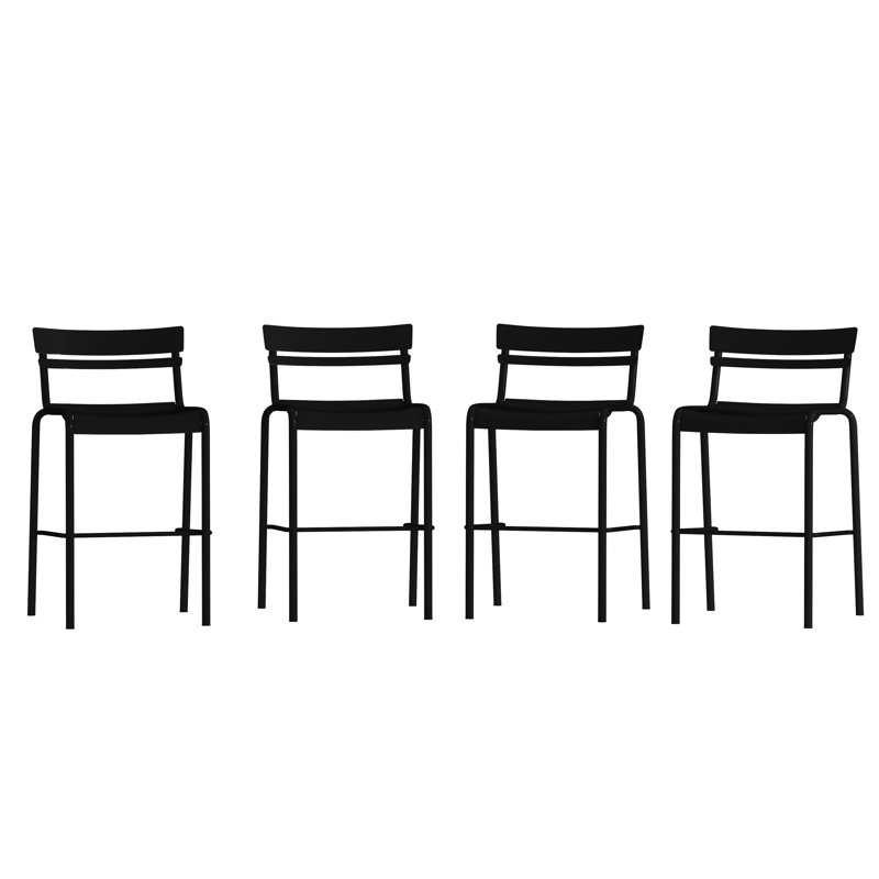 Tabouret de bar Jazavian, Noir