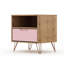 Table de chevet 20 po Rockefeller en rose (seulement)-705127778