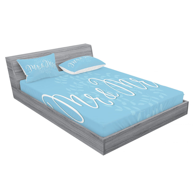 Microfiber Patterned Sheet Set, Queen Sheet Set + Fitted Sheet + 2 Pillowcases