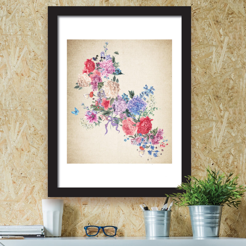 2 in 1 Flower Arts Wall Sticker