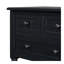 Console étroite, canapé mince avec trois tiroirs de rangement et tablette inférieure (noir)-604298311
