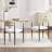 Upholstered Dining Chair Side Chair, Boucle Accent Arm Chairs-116545803